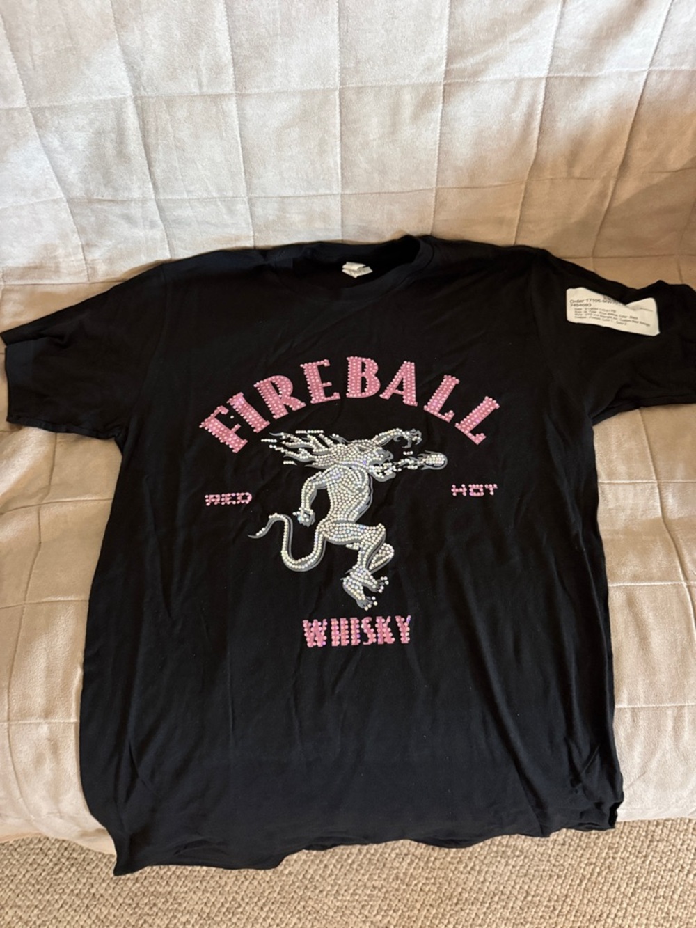 Fireball Whiskey Black Graphic Tee